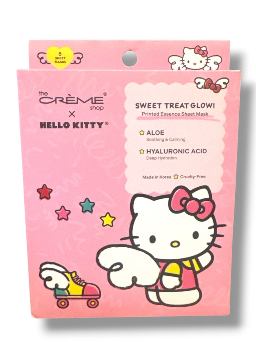 The Creme Shop Hello Kitty Sweet Treat Glow Sheet Mask Pack of 5 - Picture 4 of 4